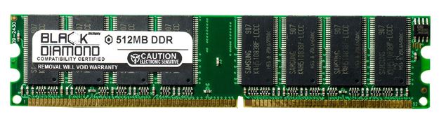 Picture of 512MB (2Rx8) DDR 400 (PC-3200) Memory 184-pin