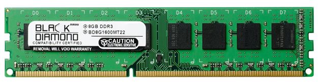 Picture of 8GB (2Rx8) DDR3 1600 (PC3-12800) Memory 240-pin