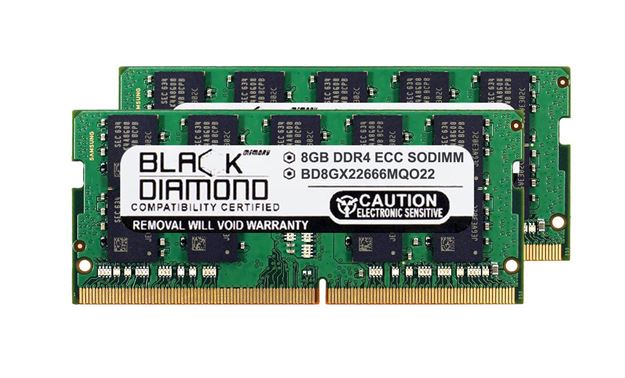 Picture of 16GB Kit (2x8GB) DDR4 2666 ECC SODIMM Memory 260-pin (2Rx8)